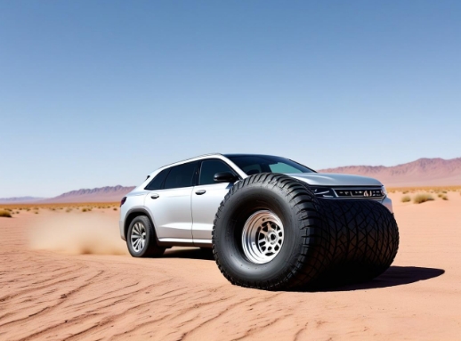 吐魯番70℃地表溫度下追蹤輪胎 吐魯番70℃地表溫度下追蹤輪胎